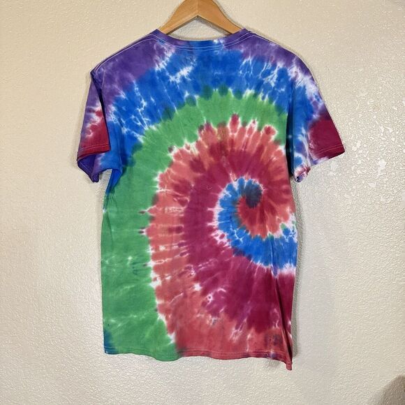 Nickelodeon Tie Dye NWT T-shirt Medium retro casual primary colors orange splatt - Picture 3 of 4